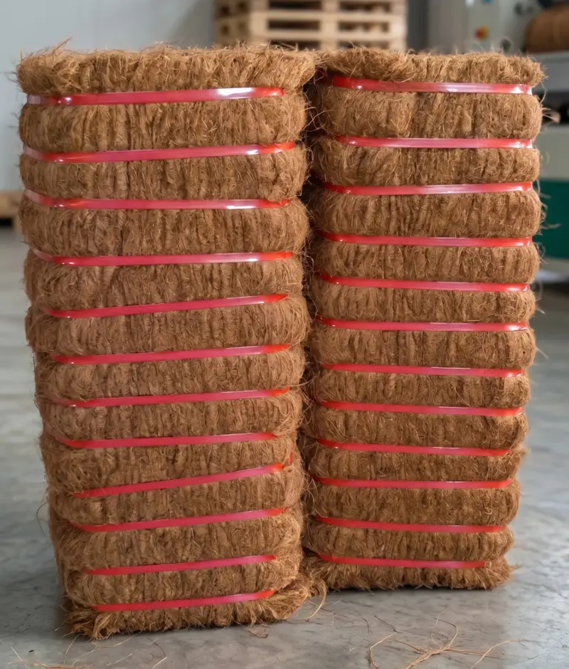 Coir Fiber Bale 120KG - Premium Coir Products Manufacturer and Exporter in India