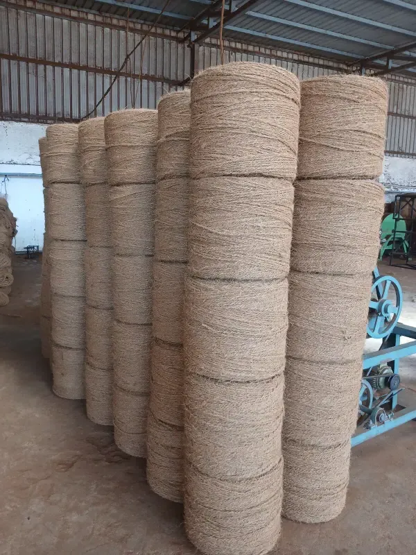 Bulk Export Packaging of Coir Yarn Spools - Leading Exporter of Coir Fiber and Cocopeat from India